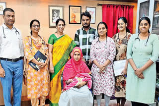 DOCTORS OF NILOFAR HOSPITAL  ഹൈദരാബാദ്  DOCTORS SAVED THE NEW BORN  നവജാത ശിശുവിനെ രക്ഷിച്ച് ഡോക്‌ടർമാർ