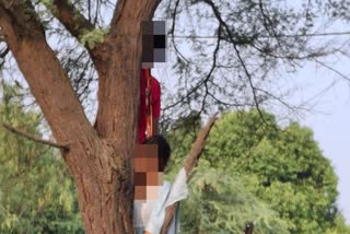 The bodies of couple being retrieved by police after double suicide in Uttar Pradesh's Mainpuri on Friday, May 24, 2024