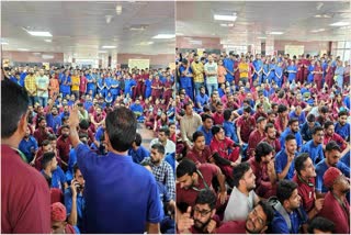 Nursing union protest in Rishikesh