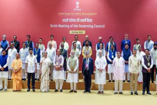 Prime Minister Narendra Modi with union ministers, chief ministers and administrators
