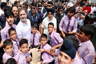 Rahul Gandhi in Poonch Christ School