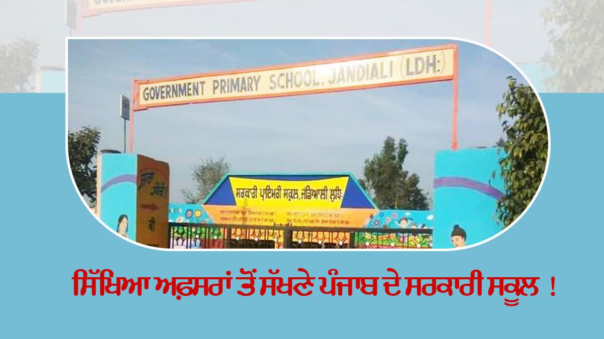 Special report: 111 blocks of Punjab are without primary education officers, many schools are deprived of facilities.