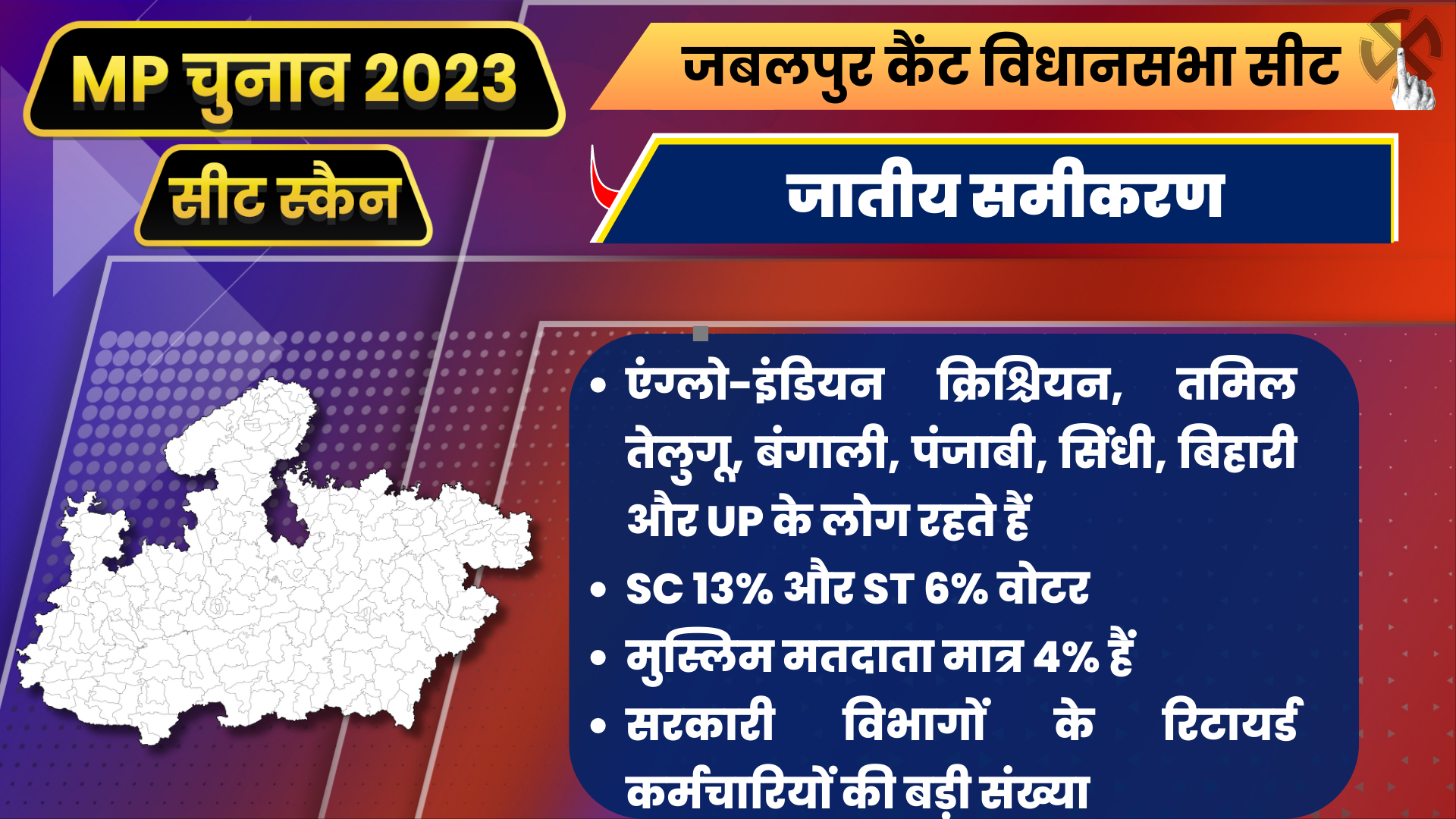 mp seat scan jabalpur cant