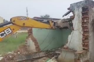 miscreants houses demolished in nuh