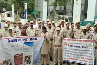 7 jail employees fell ill during hunger strike in Sriganganagar