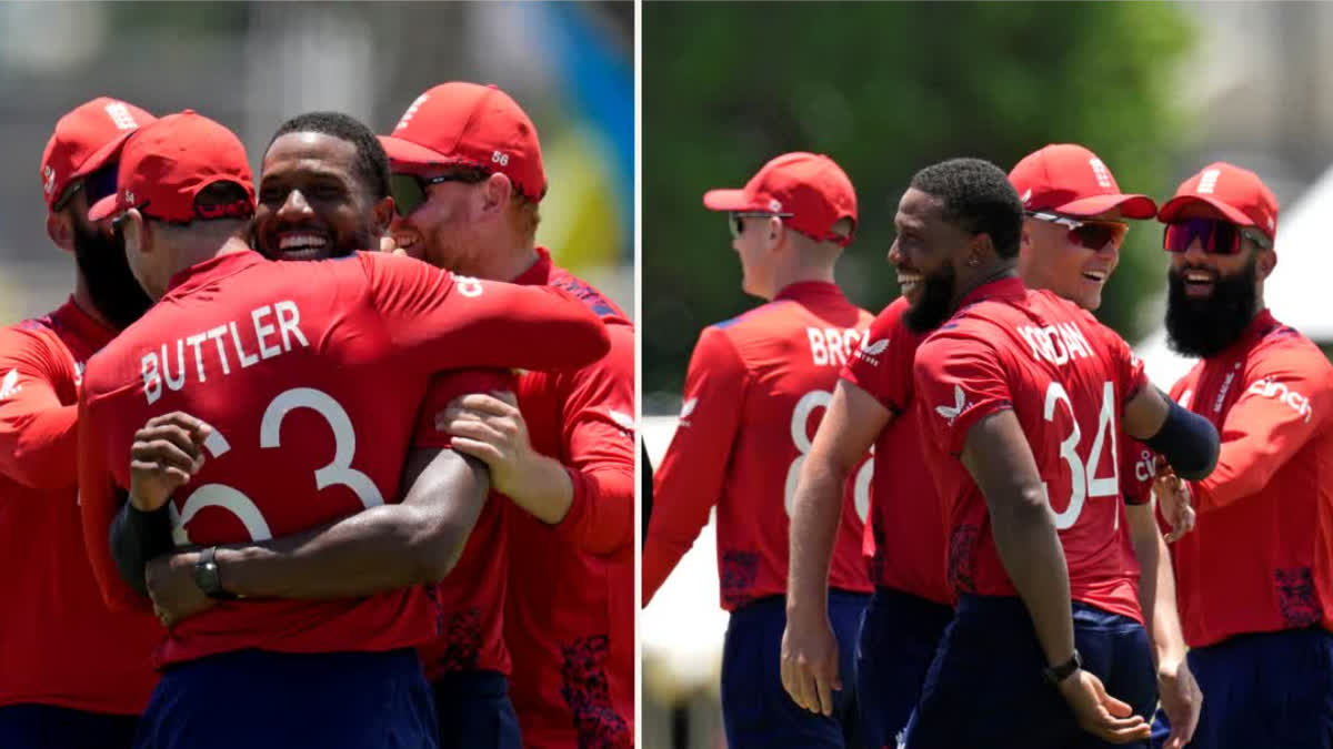 England qualified for the semi-finals, defeated USA by 10 wickets in the Super-8 match