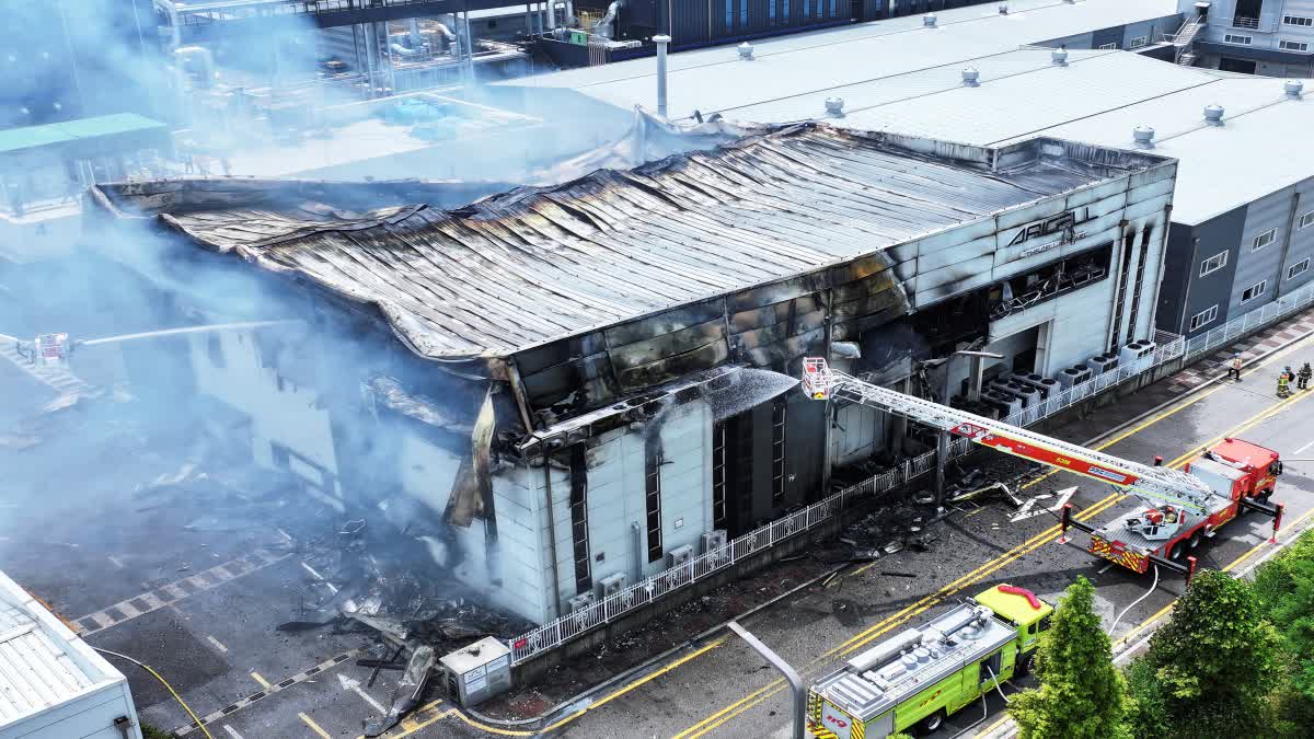 Several people died in a fire at a lithium battery factory in South Korea