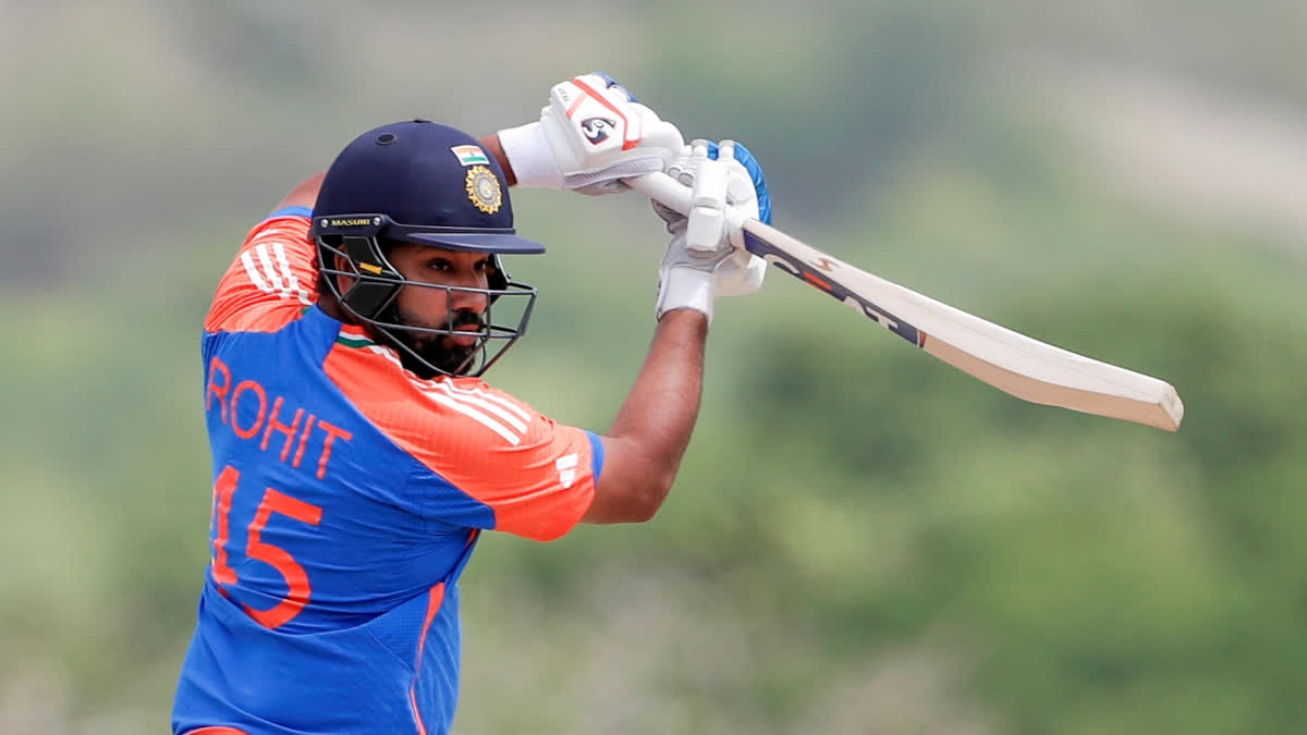 Rohit Sharma became the first player to complete 200 sixes in T20 international cricket history during the clash between Australia and India at the Daren Sammy Cricket Stadium here on June 24.