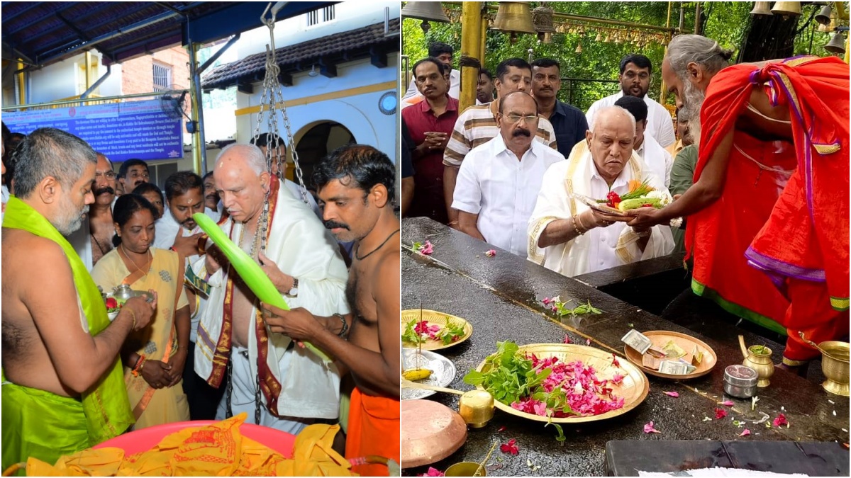 ಕುಕ್ಕೆ ಸುಬ್ರಹ್ಮಣ್ಯದಲ್ಲಿ ಬಿಎಸ್​ವೈ ತುಲಾಭಾರ ಸೇವೆ