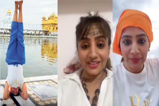 A new video of a girl doing yoga at Sri Harmandir Sahib has gone viral