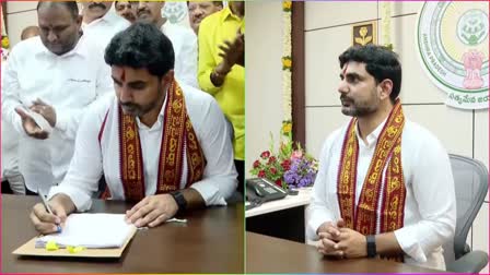 Nara Lokesh take charge as Minister