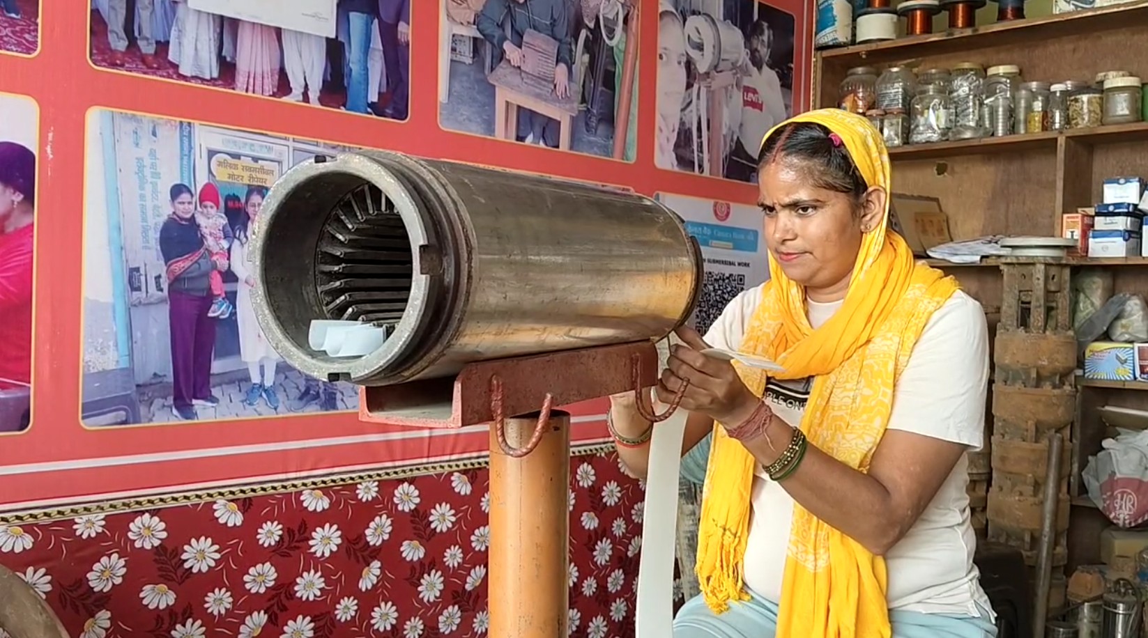 Success Story of Seema Malik from Kaithal female motor winding mechanic with one kidney Repair Borewell Submersible Pumps