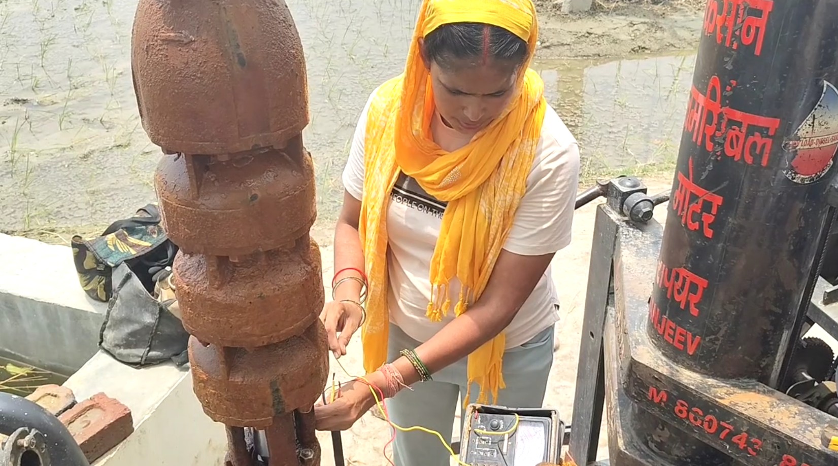 Success Story of Seema Malik from Kaithal Haryana First female motor winding mechanic with one kidney Repair Borewell Submersible Pumps