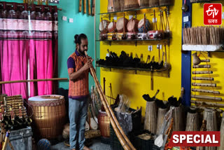 Making and preservation of lost folk instruments by Parth Pratim Neog
