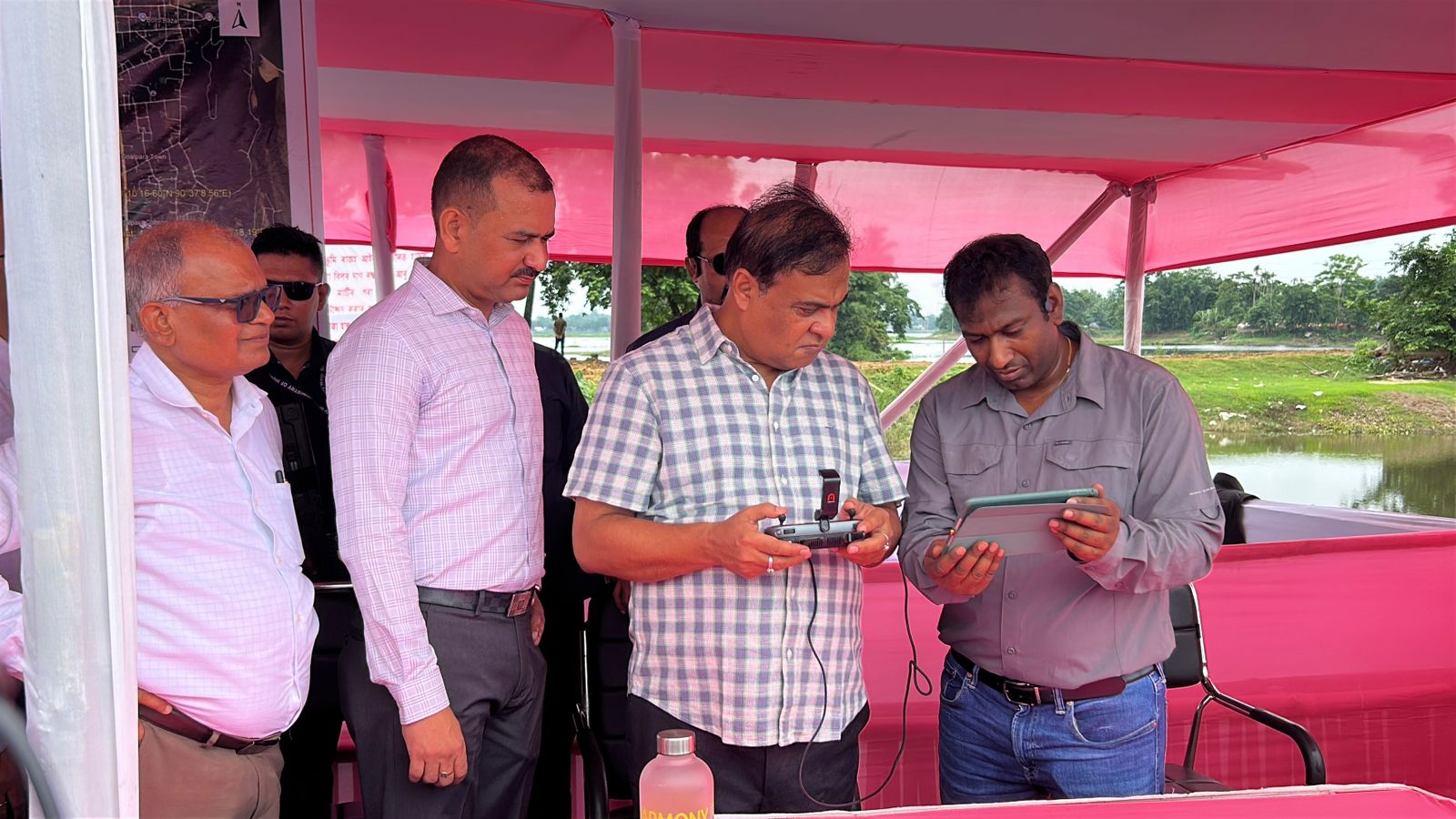 CM Himanta Biswa Sarma visited the site of eviction of the Hachila Bill in Goalpara
