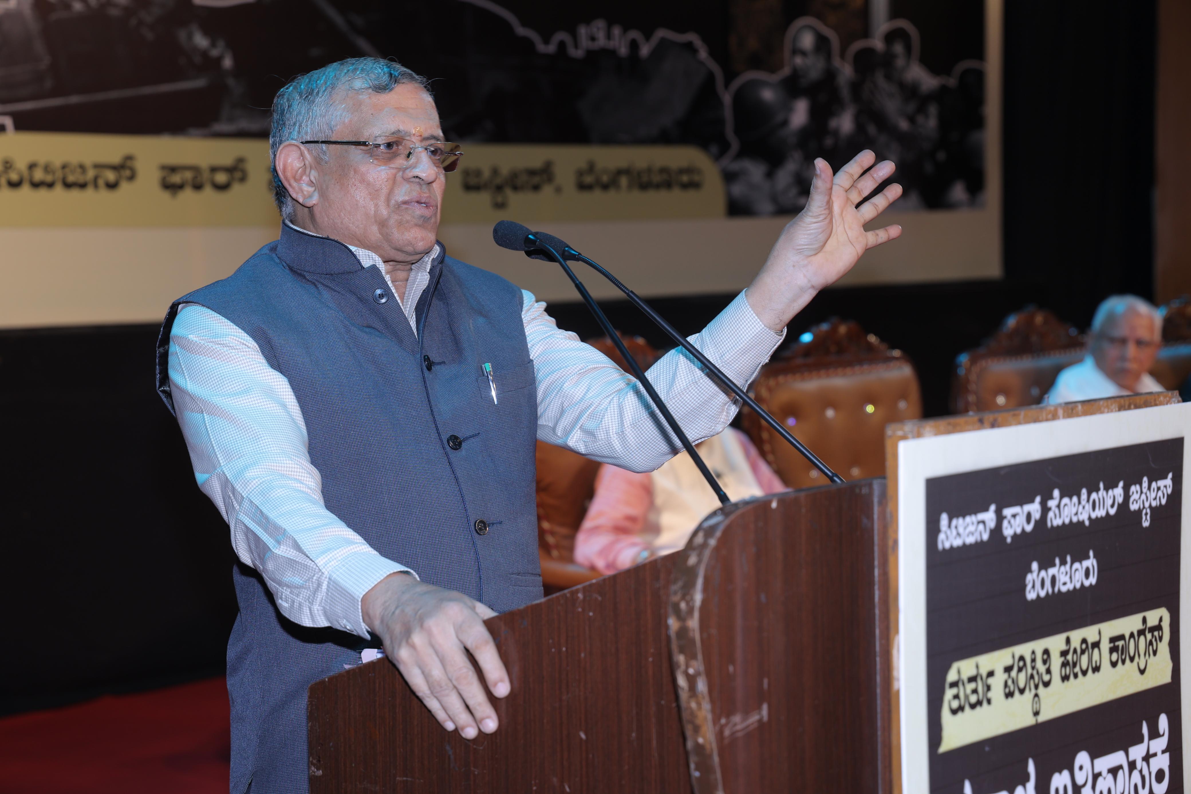 sacred Constitution was sacrificed for power by imposing the Emergency of 1975:BSY