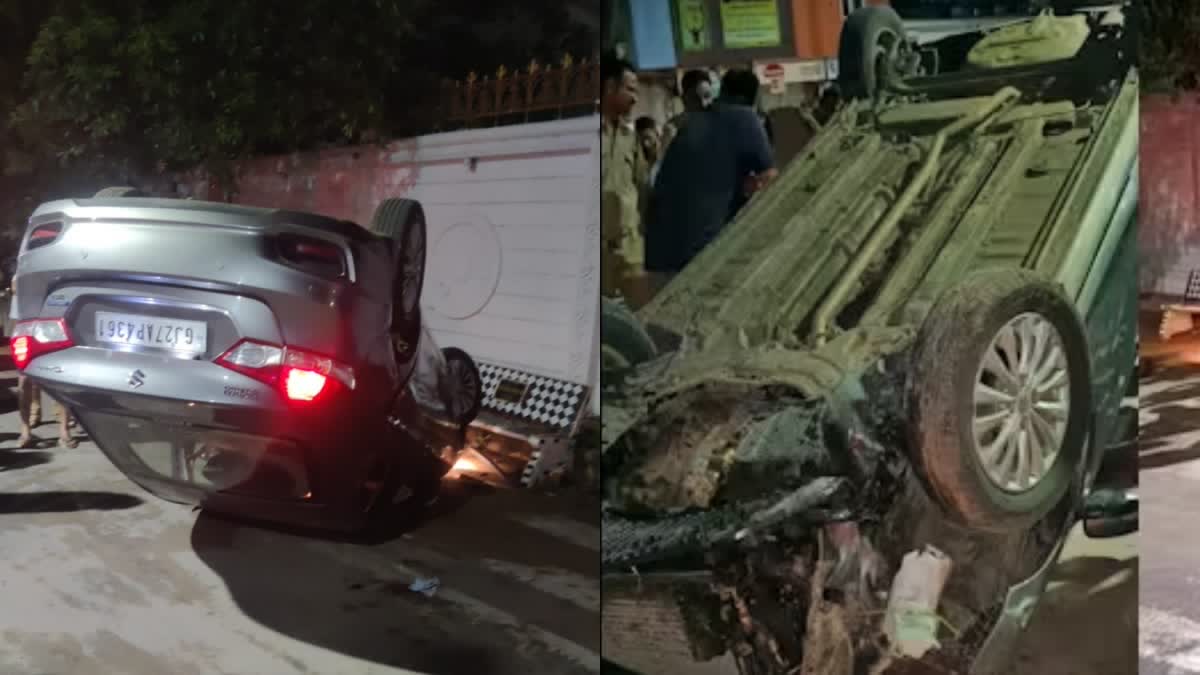 Ahmedabad Accident નશામાં ડ્રાઈવ કરતા નબીરાએ બાકડા સાથે કાર અથડાવી અંદરથી નીકળી બીયરની બોટલ