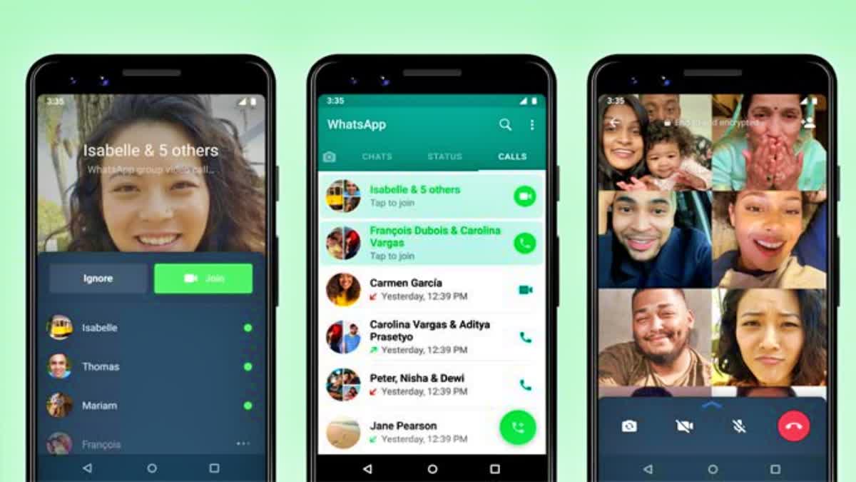 WhatsApp video calling  landscape mode