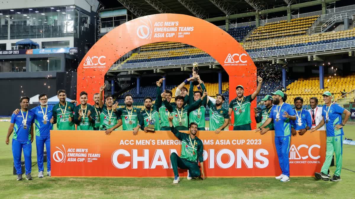 ACC Emerging Teams Asia Cup  Emerging Teams Asia Cup 2023  Emerging Teams Asia Cup  Pakistan A  Suryakumar Yadav  Mohammad Haris  Tayyab Tahir  Babar Azam  Asian cricket council  ഏഷ്യൻ ക്രിക്കറ്റ് കൗണ്‍സിൽ  എമേർജിങ് ടീംസ് ഏഷ്യ കപ്പ്  India A  ഇന്ത്യ എ  സൂര്യകുമാർ യാദവ്  തയ്യബ് താഹിര്‍  മുഹമ്മദ് ഹാരിസ്  പാകിസ്ഥാന്‍ എ