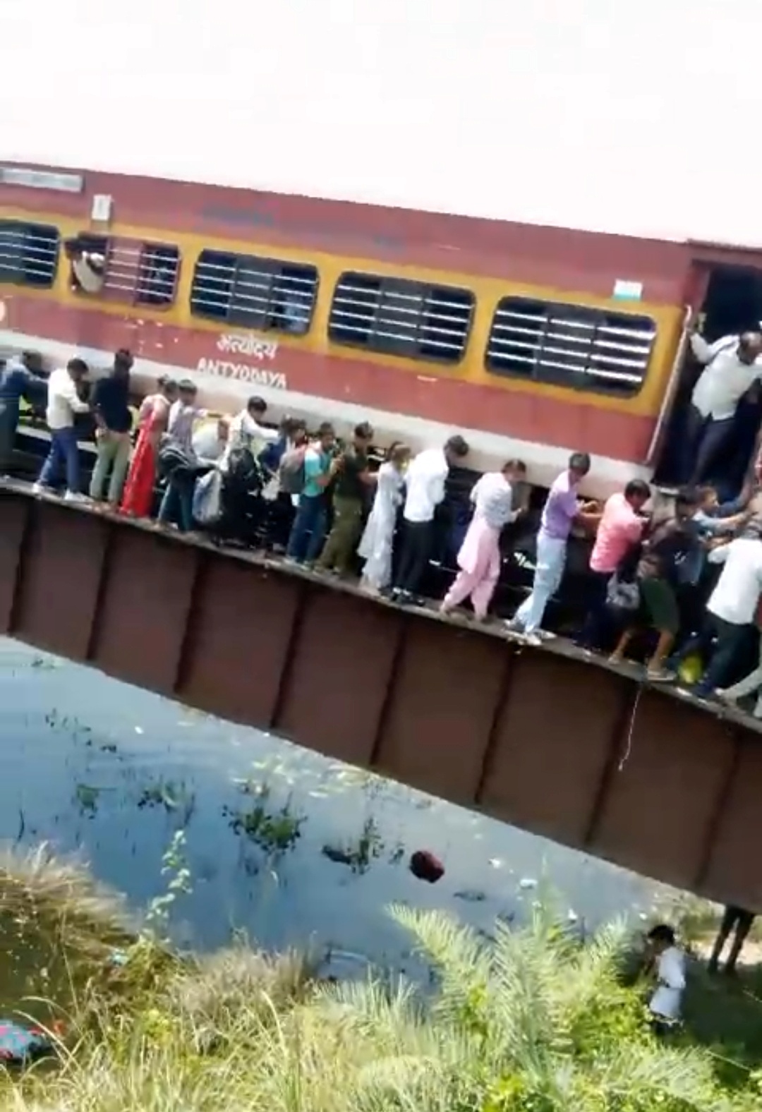 Passengers Jumps Into River