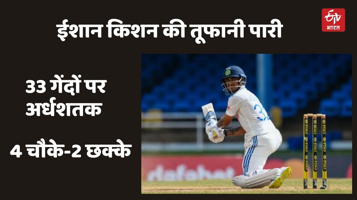 India vs West Indies Ishan Kishan First Fifty