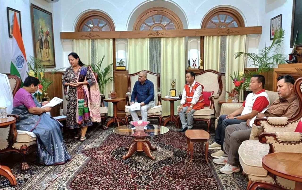 Indian Red Cross Society meets Governor of Manipur