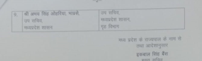 mp ias transfer list