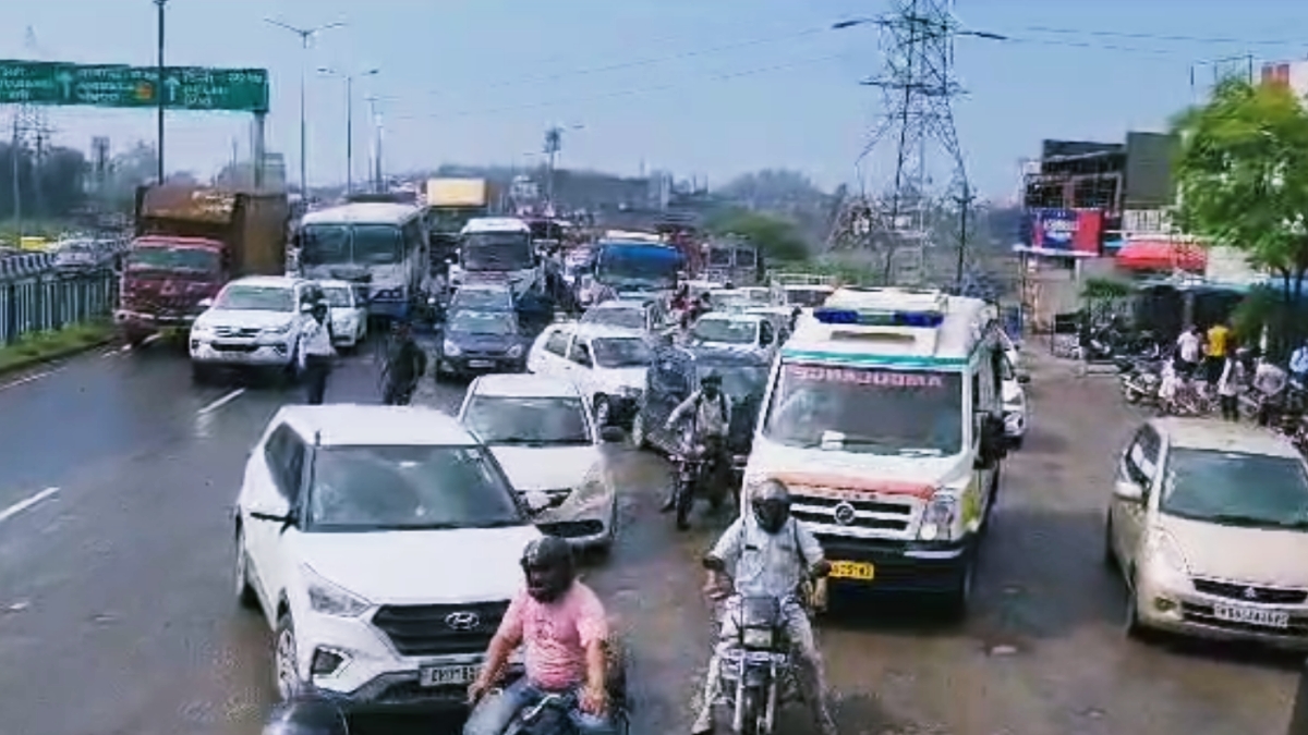 Ambala highway traffic jam