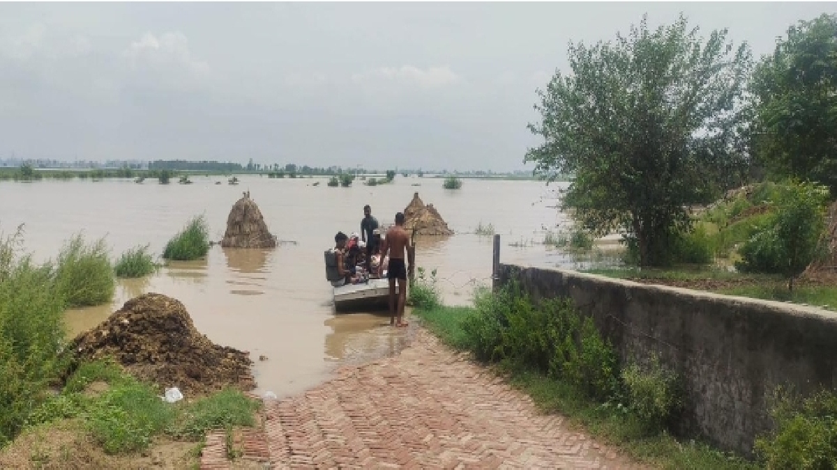 Villages submerged in flood in Fatehabad