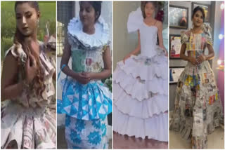 In a remarkable turn of events, Apeksha Rai, a 19-year-old from Sudor village in the Panna district of Madhya Pradesh has taken social media by storm, earning the title of 'Paper Queen'. Her extraordinary talent and creative flair have captured the heart of the netizens, turning her into the Queen of Paper as she makes dresses out of newspapers.