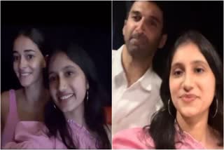 Ananya Panday and Aditya Roy Kapur with Fan