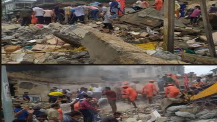 GUJARAT TWO STOREYED BUILDING COLLAPSED IN JUNAGADH