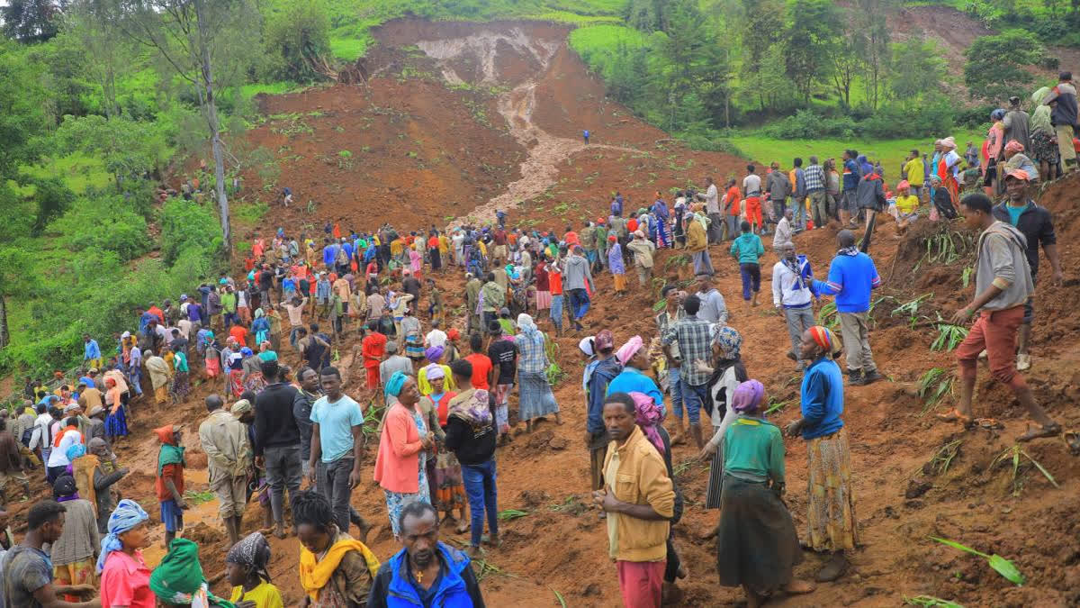 Heavy rains triggered devastating mudslides in Ethiopia, resulting in the deaths of at least 229 people, including children and pregnant women. Rescue operations are ongoing amidst difficult terrain.