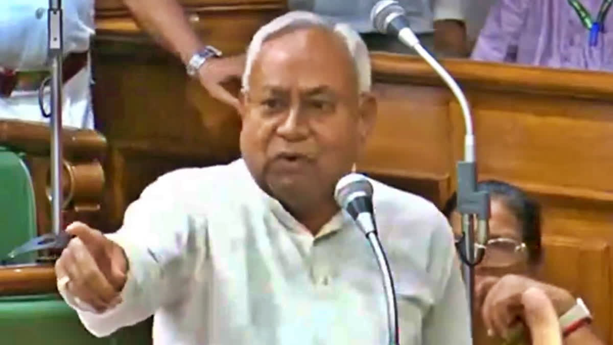 Bihar CM Nitish Kumar in assembly on Wednesday