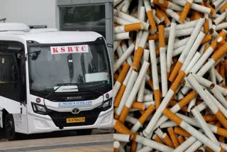 കെഎസ്ആർടിസി ബസിൽ സിഗരറ്റ് കടത്ത്  LATEST MALAYALAM NEWS  Cigarettes Seized In KSRTC Bus  Cigarette Smuggling Kozhikode