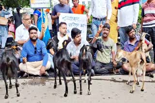 BJP workers agitation in Durgapur