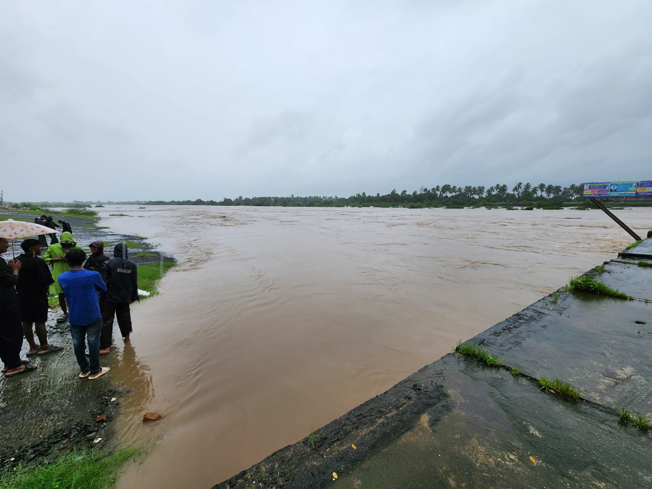 નવસારીમાં ભારે વરસાદથી નદી નાળાઓ છલકાયા