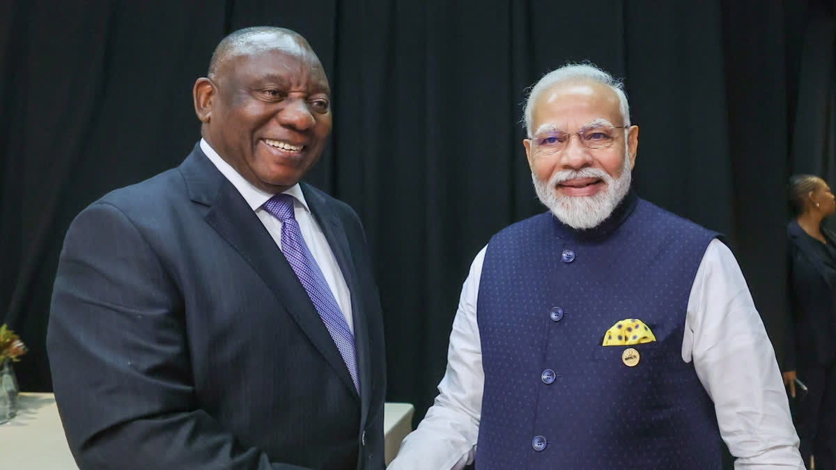 S African Prez Ramaphosa quotes Rabindranath Tagore to laud Chandrayaan-3 success