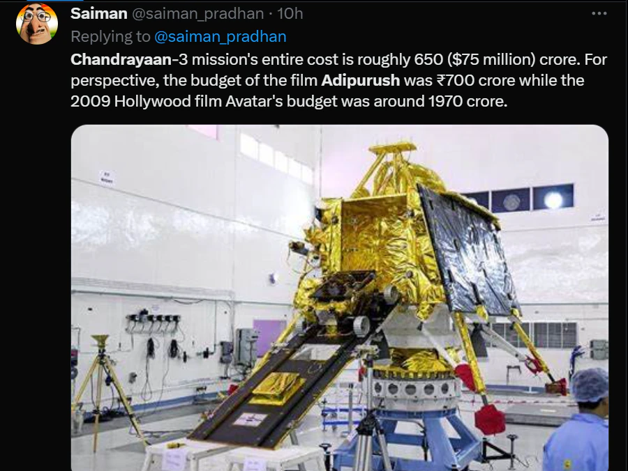 Adipurush as Chandrayaan-3