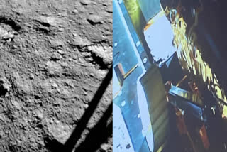 CHANDRAYAAN 3 ISRO SHARED PHOTOS TAKEN BY LANDER CAMERA