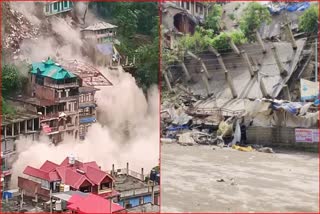Buildings Collapse In Kullu Himachal Pradesh
