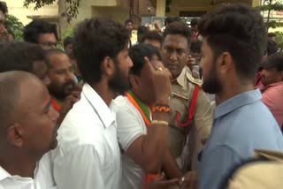 bjp protests in telangana