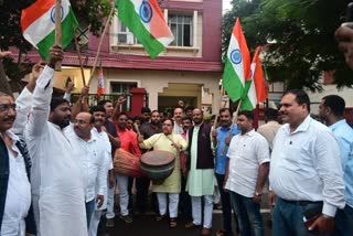Celebration at Jharkhand BJP office in Ranchi on successful landing of Chandrayaan 3