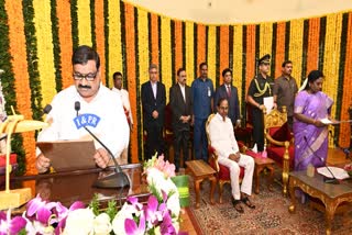 Mahender Reddy taken oath minister