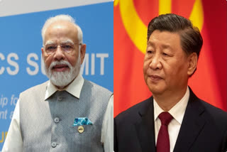 Prime Minister Narendra Modi and Chinese President Xi Jinping were seen engaging in a brief interaction on the sidelines of the 15th BRICS (Brazil, Russia, India, China, and South Africa) leaders' press conference on Thursday.