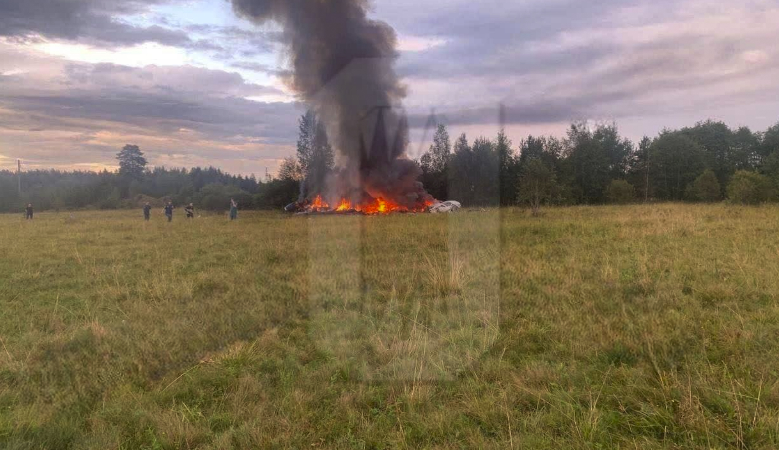 Officials say a private jet has crashed over Russia, killing all 10 people on board. Mercenary chief Yevgeny Prigozhin was on the passenger list, but it wasn't immediately clear if he was on board.