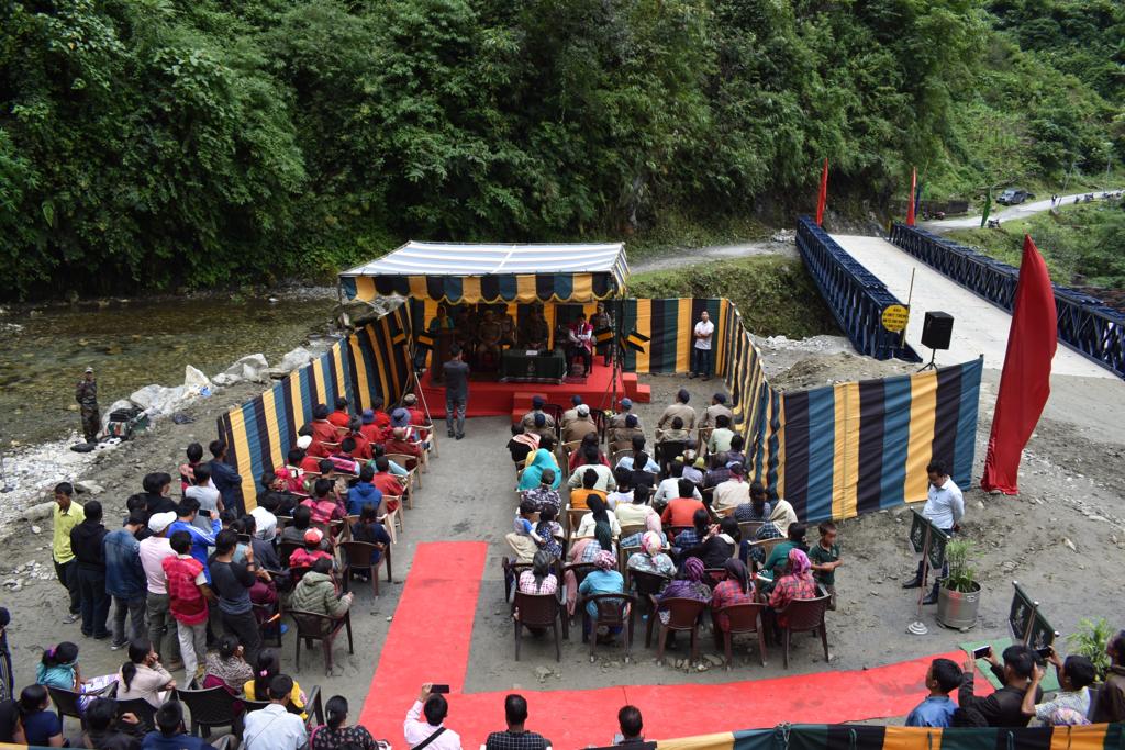 Bailey bridge inauguration at Anjaw