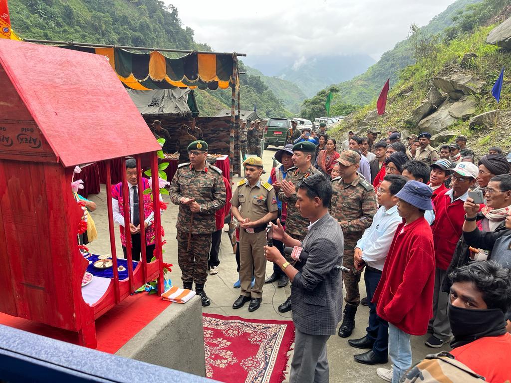 Bailey bridge inauguration at Anjaw