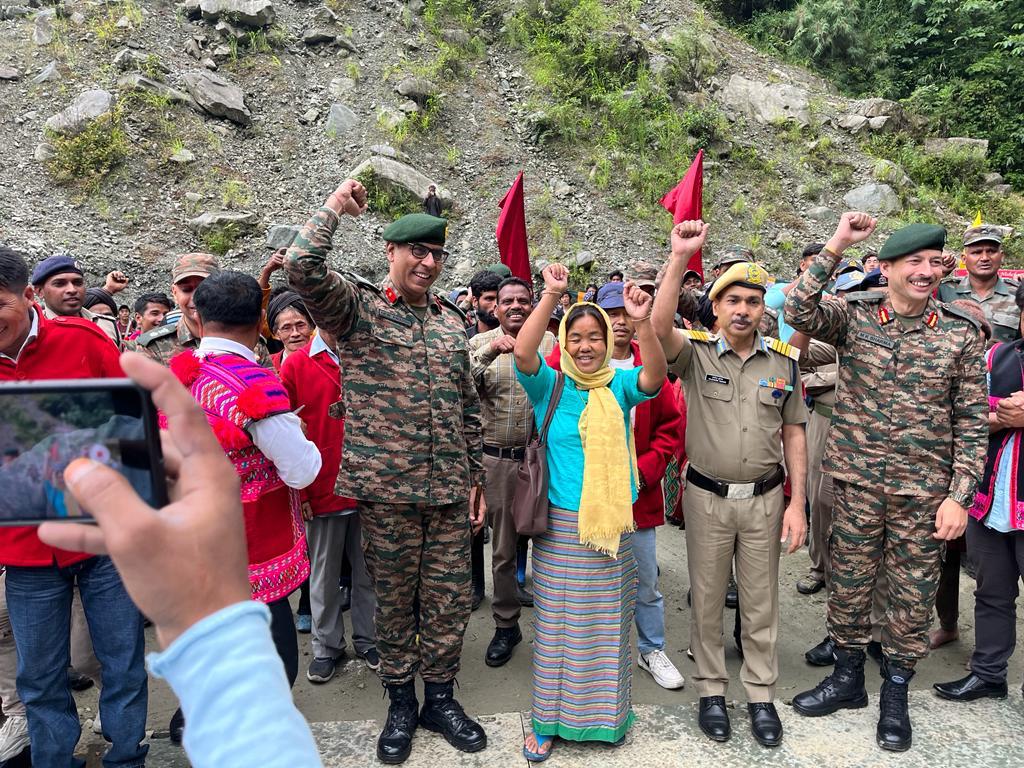 Bailey bridge inauguration at Anjaw