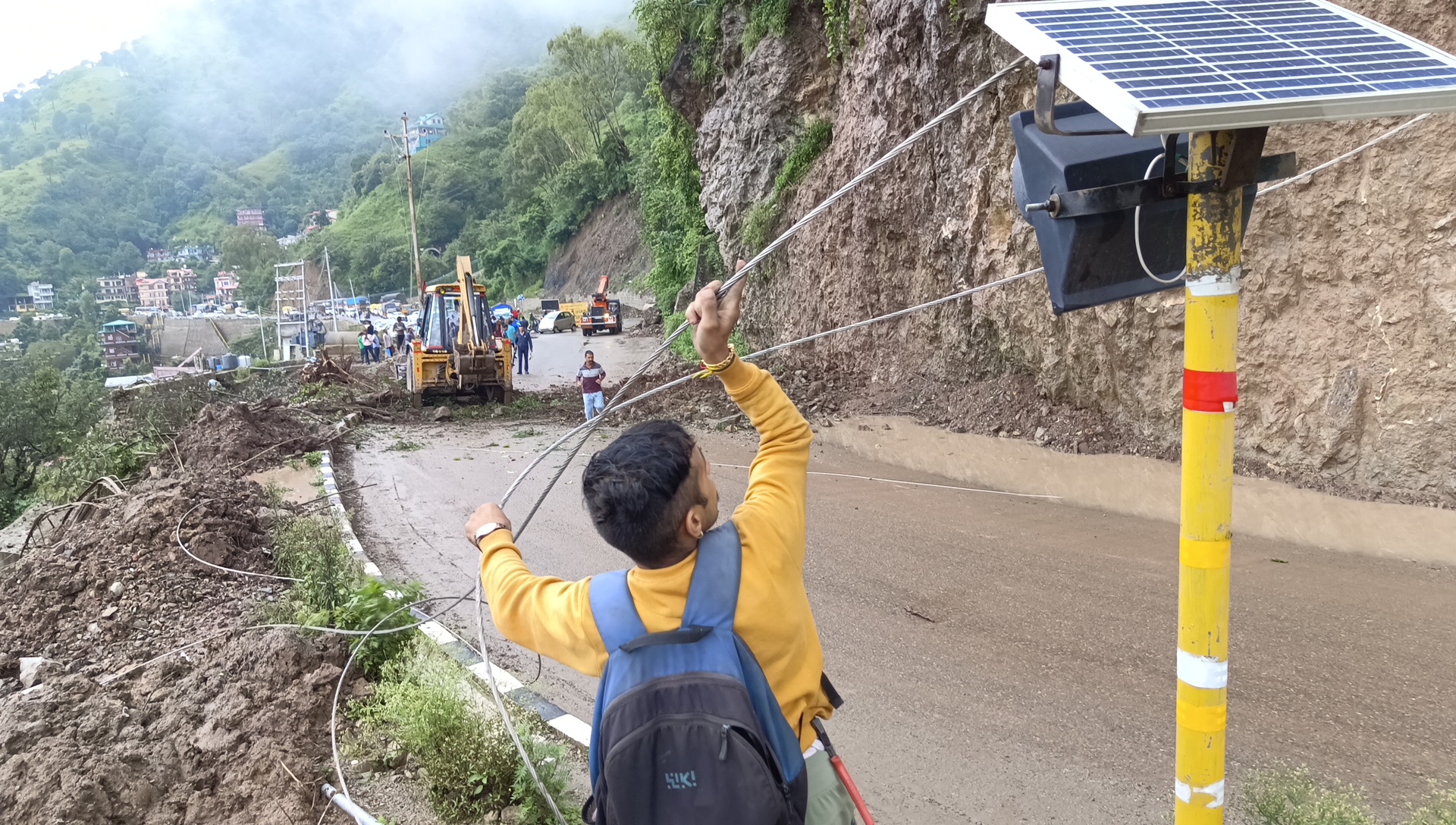 Landslide on Chandigarh Shimla NH in Solan